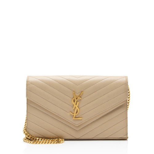 Saint Laurent Cassandre Envelope Wallet - Beige