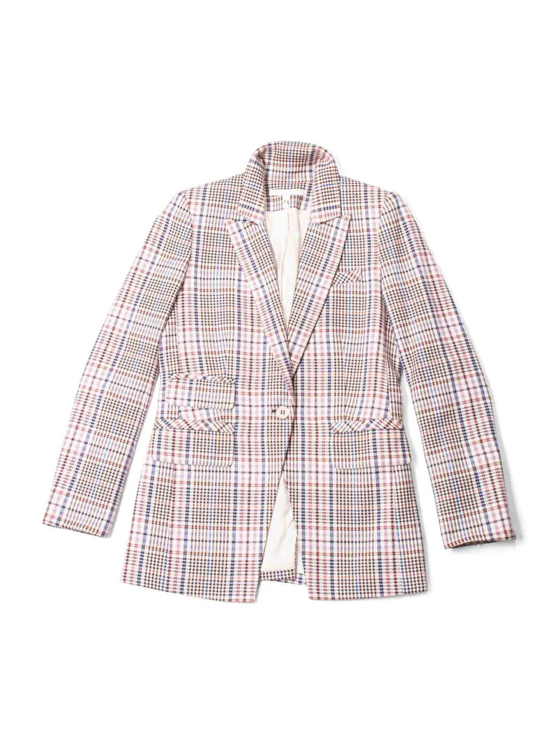 Veronica Beard Fuller Dickey Jacket - White/Pink/Blue sz. 4