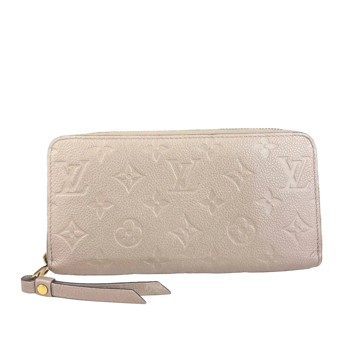 Louis Vuitton Monogram Empreinte Long Zippy Wallet - Taupe sz. One Size