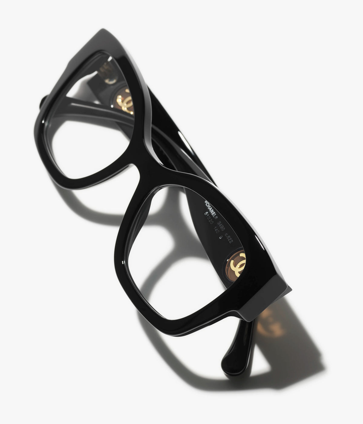 Chanel Black Acetate Butterfly Eyeglasses - Black, One Size