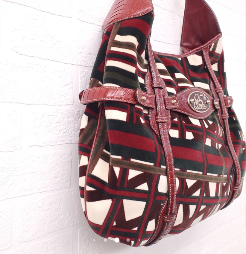 Gucci 85th Anniversary Edition Velvet Hobo Bag