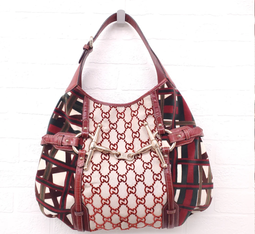 Gucci 85th Anniversary Edition Velvet Hobo Bag