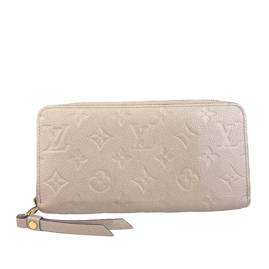 Louis Vuitton Monogram Empreinte Long Zippy Wallet - Taupe sz. One Size